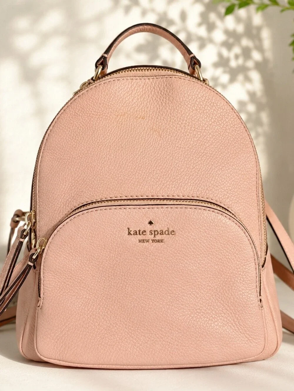 kate spade Blush Pink Leather Backpack